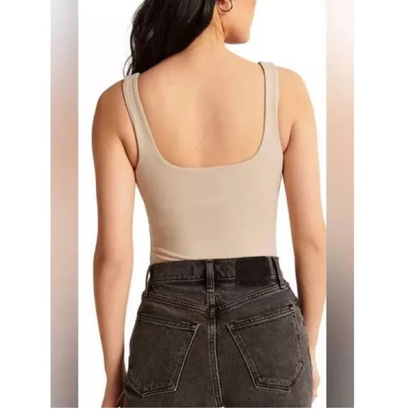 Abercrombie • Tan Soft Corset Style Bodysuit NWOT - Picture 2 of 2